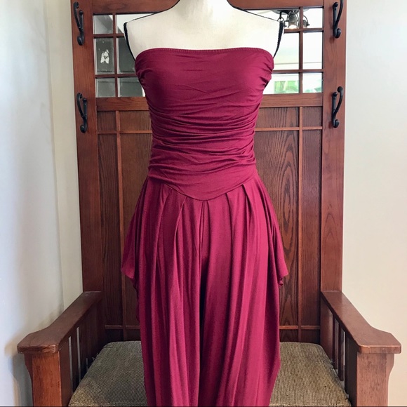 LAST ONE 1X Plus Size Strapless Jumpsuit - Picture 6 of 8